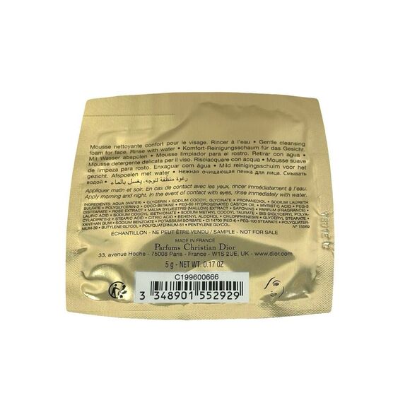 Dior Prestige La Mousse Micellaire Exceptional Gentle Cleansing Foam - 10 Packs - Picture 3 of 3